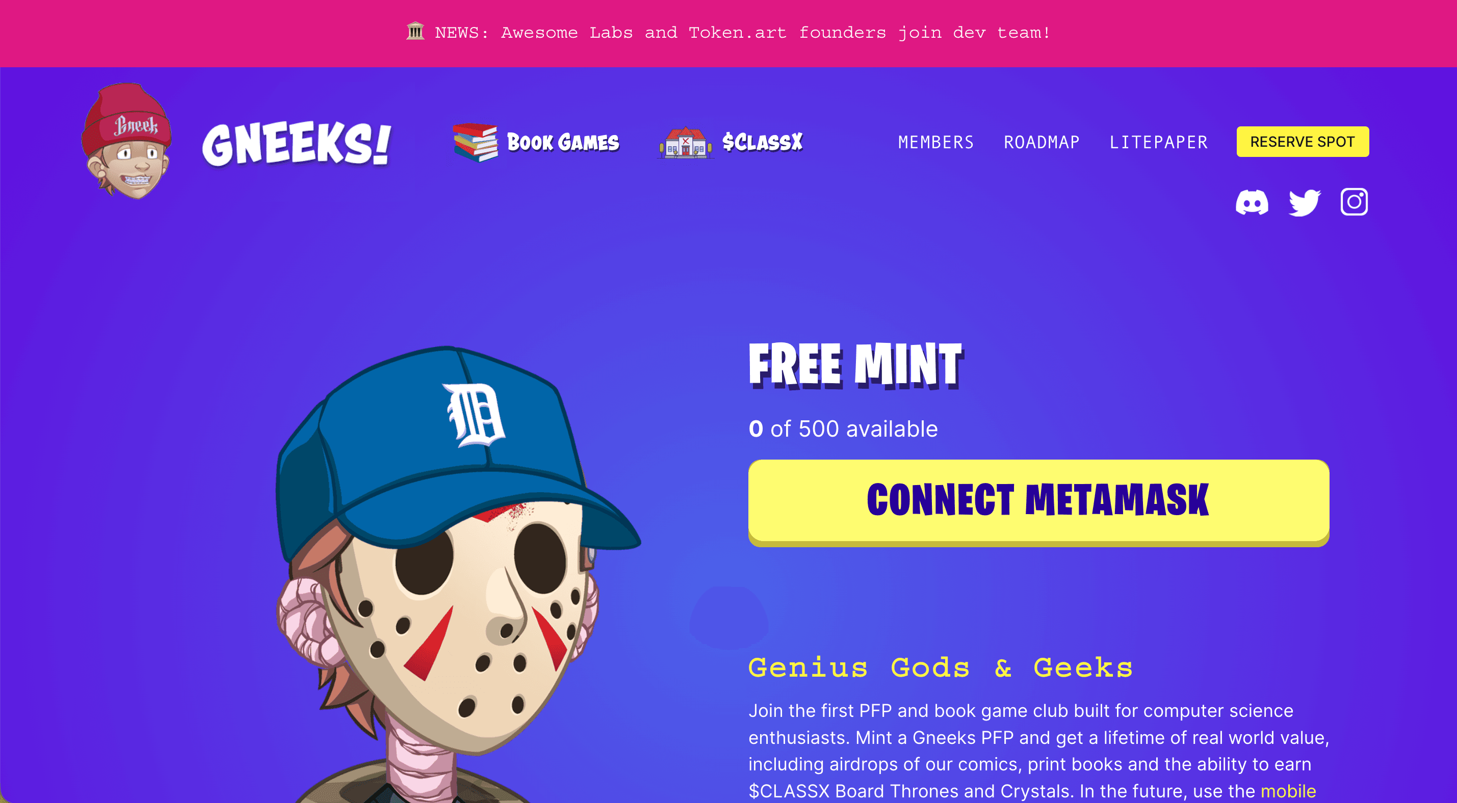 Gneeks interface