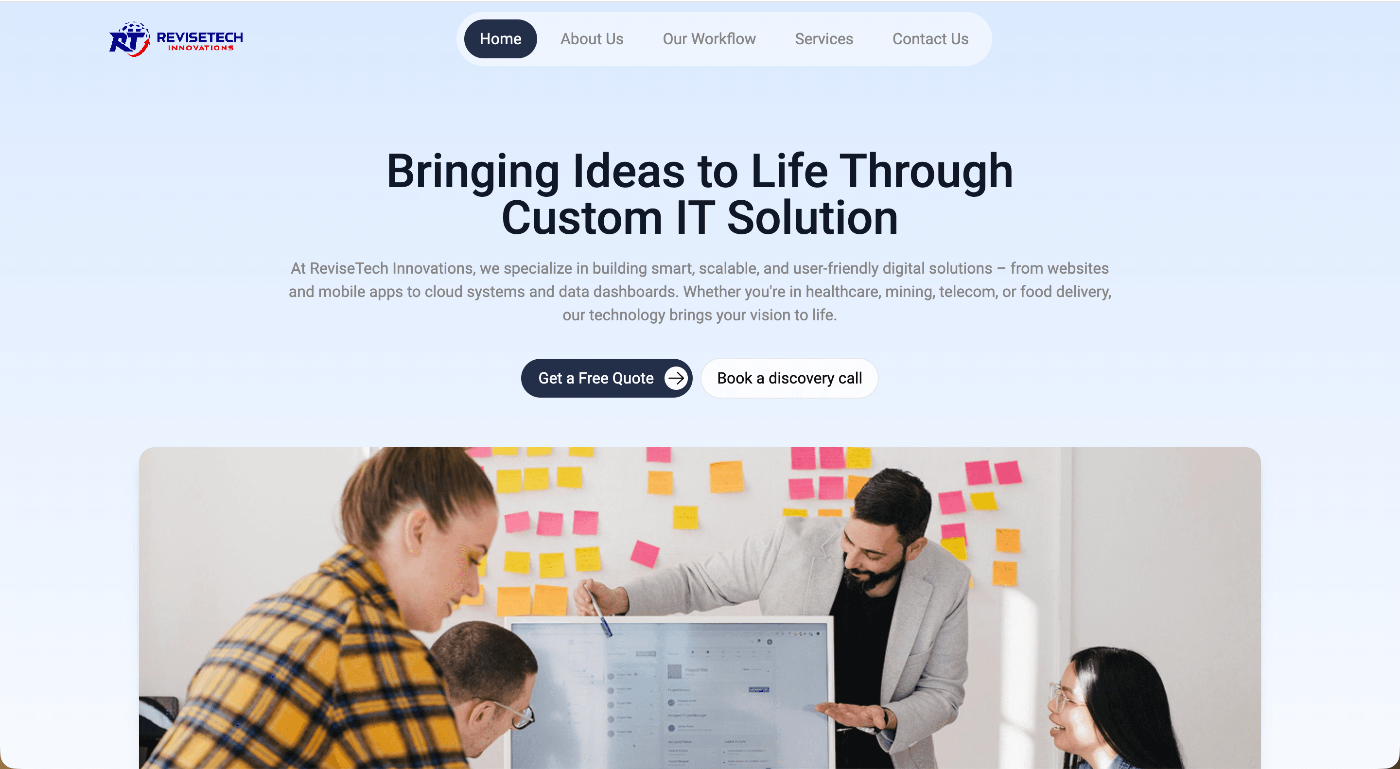 ReviseTech Innovations interface